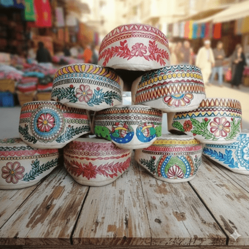 A traditional, hand made worn by men in the Mithila region of India and Nepal, respect, and cultural heritage.