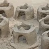 Indian traditional rural areas, including Bihar clay or mud stove.