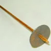 Wooden supported spindles with clay whorls, used for hand-spinning cotton fibers into yarn. Apan Mithila Todayuse Mithilause Mithila use