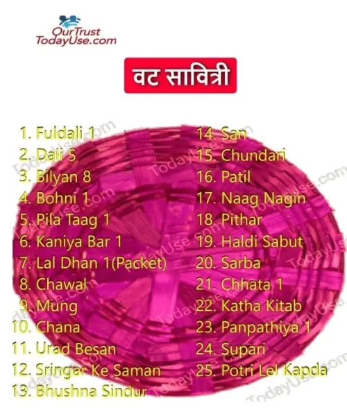 Vat Savitri List