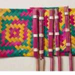 Hand Made High Quality Eco-Friendly Handheld Bamboo Painted Square Hand Fans for Personal Use, Weddings and Events. todayuse