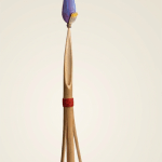 Bamboo stick and top inject banana flower use for mithila wedding.