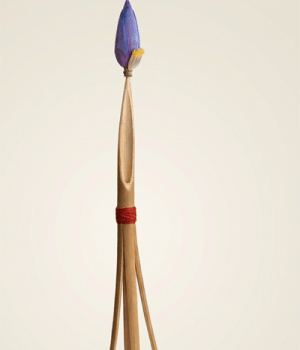 Bamboo stick and top inject banana flower use for mithila wedding.