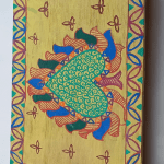 Pidhi Wood Mithila Paint. Use for worship in Mithila Bihar.